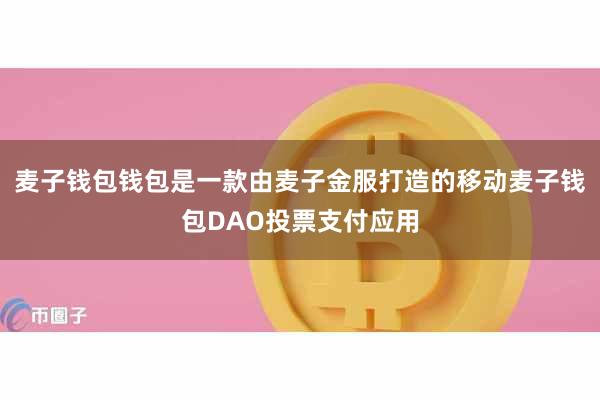 麦子钱包钱包是一款由麦子金服打造的移动麦子钱包DAO投票支付应用