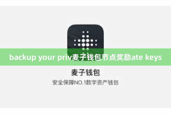 backup your priv麦子钱包节点奖励ate keys