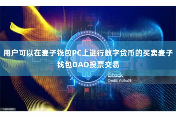用户可以在麦子钱包PC上进行数字货币的买卖麦子钱包DAO投票交易